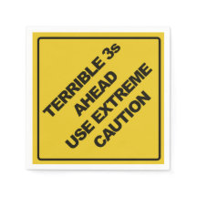 Bau-Zeichen-Party Napkin