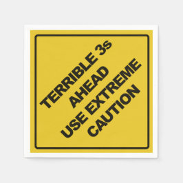 Bau-Zeichen-Party Napkin Serviette