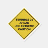 Bau-Zeichen-Party Napkin Serviette (Ecke)