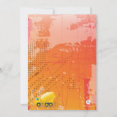 Bau-Zement-LKW-Einladung Einladung (Rückseite)