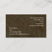 Bau/Zimmerei Visitenkarte (Rückseite)