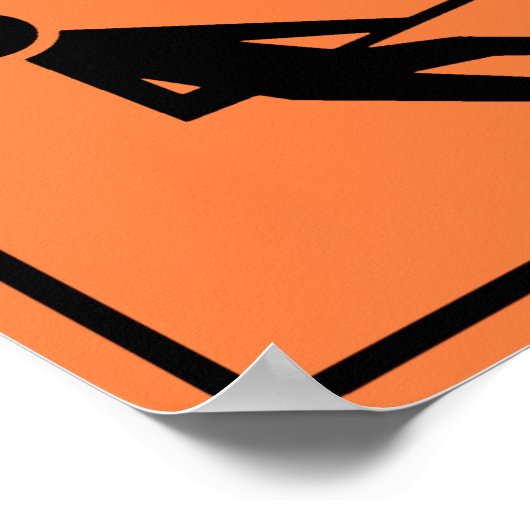 Bau-Zone Poster (Ecke)