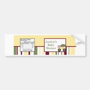 Bau-Zone Wasserflaschen-Etikett Autoaufkleber