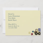 Bau-Zonen-Babyparty-Einladung Einladung (Rückseite)