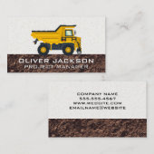 Bauabprallfahrzeug | Builder Visitenkarte (Vorne/Hinten)