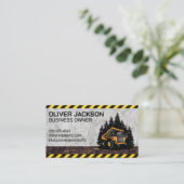 Bauabprallfahrzeug Visitenkarte (Stehend Vorderseite)