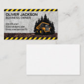 Bauabprallfahrzeug Visitenkarte (Vorne/Hinten)