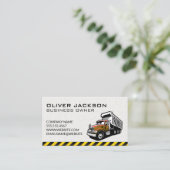 Bauabprallfahrzeug Visitenkarte (Stehend Vorderseite)