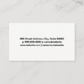 Bauabprallfahrzeug Visitenkarte (Rückseite)