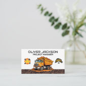 Bauabzugmaterial Visitenkarte (Stehend Vorderseite)