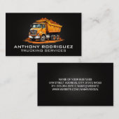 Bauarbeiten LKW-Güterkraftverkehr Visitenkarte (Vorne/Hinten)