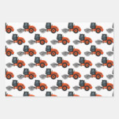 Bauarbeiten und Straßenarbeiten Vorsichtsstreifen Geschenkpapier Set (Vorderseite 3)