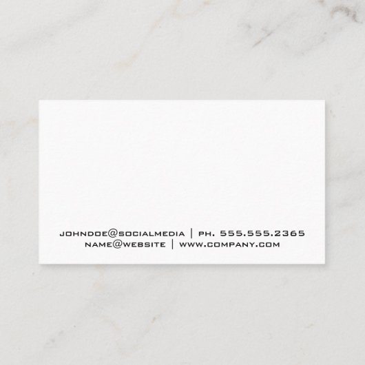 Bauarbeiter | Architekt | Ingenieure Visitenkarte (Rückseite)