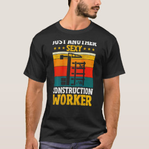 Bauarbeiter Auf Rückseite Von Kleidung 3 T-Shirt