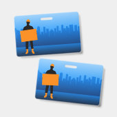 Bauarbeiter Ausweis (Front & Back)