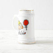 Bauarbeiter Bierglas (Vorderseite Links)
