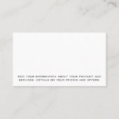 Bauarbeiter | Bild hinzufügen Visitenkarte (Rückseite)