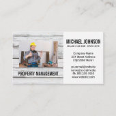 Bauarbeiter | Bild hinzufügen Visitenkarte (Vorderseite)