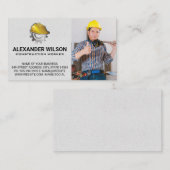 Bauarbeiter | Blue Collar | Carpentry Visitenkarte (Vorne/Hinten)
