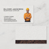 Bauarbeiter | Blue Collar | Dirt Visitenkarte (Vorne/Hinten)