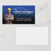 Bauarbeiter | Blueprints | Blue Collar Visitenkarte (Vorne/Hinten)