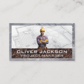 Bauarbeiter | Blueprints Visitenkarte (Vorderseite)
