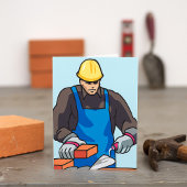 Bauarbeiter Bricklayer Hard Hat Builder Einladung