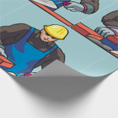 Bauarbeiter Bricklayer Hard Hat Builder Geschenkpapier