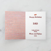 Bauarbeiter-Builder Bricklayer Geburtstag Karte (Innenseite)