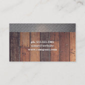 Bauarbeiter | City Skyline Visitenkarte (Rückseite)