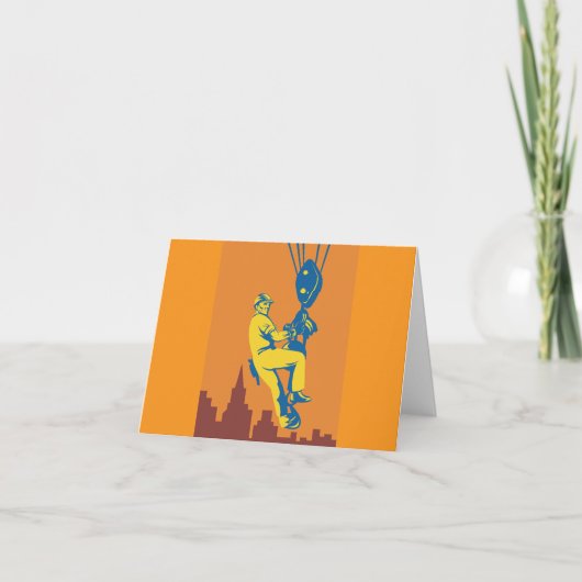 Bauarbeiter Dankeskarte (Vorderseite)