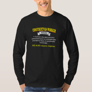 Bauarbeiter Definition  Vorarbeiter Humor Maurer T-Shirt