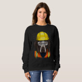 Bauarbeiter Deutsch Drahthaar Labrador Sweatshirt (Vorne ganz)