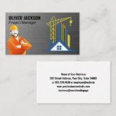 Bauarbeiter | Entwicklung von Immobilien Visitenkarte (Vorne/Hinten)