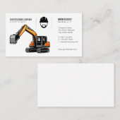 Bauarbeiter | Erdbewegung Visitenkarte (Vorne/Hinten)