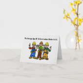 Bauarbeiter-Flirtkarte Karte (Gelbe Blume)