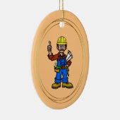 Bauarbeiter Foreman mit Papers Ornament (Rechts)