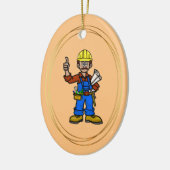 Bauarbeiter Foreman mit Papers Ornament (Links)