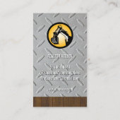 Bauarbeiter | Forstingenieur Visitenkarte (Rückseite)