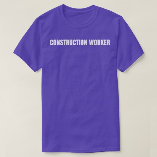 Bauarbeiter Funny Job Title Profession Bir T-Shirt (Design vorne)