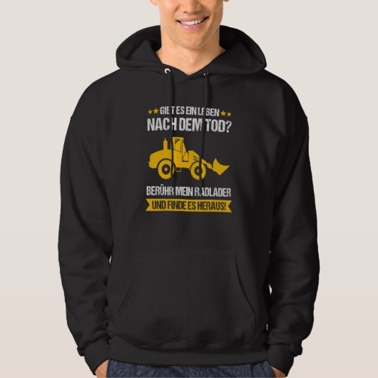 Bauarbeiter für Radlader Hoodie (Vorderseite)