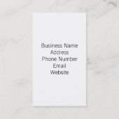 Bauarbeiter für Visitenkarten Visitenkarte (Rückseite)