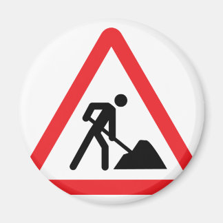 Bauarbeiter-Gebäude Magnet