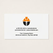 Bauarbeiter-Gebäude vor Ort (Rückseite)