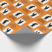 Bauarbeiter-Geburtstag Geschenkpapier (Ecke)
