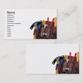 Bauarbeiter, handliche Mann-Visitenkarte Visitenkarte (Vorne/Hinten)