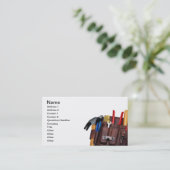 Bauarbeiter, handliche Mann-Visitenkarte Visitenkarte (Stehend Vorderseite)