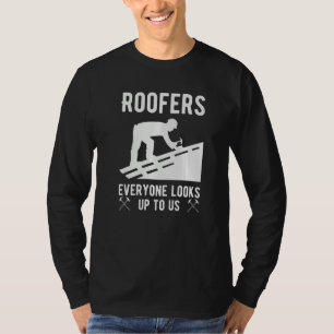 Bauarbeiter Handwerker Gebäude Site Roofer T-Shirt