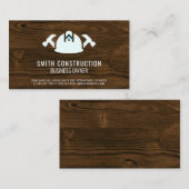 Bauarbeiter | Hardhat und Tools Visitenkarte (Vorne/Hinten)