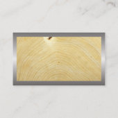 Bauarbeiter | Holzkörner Visitenkarte (Rückseite)